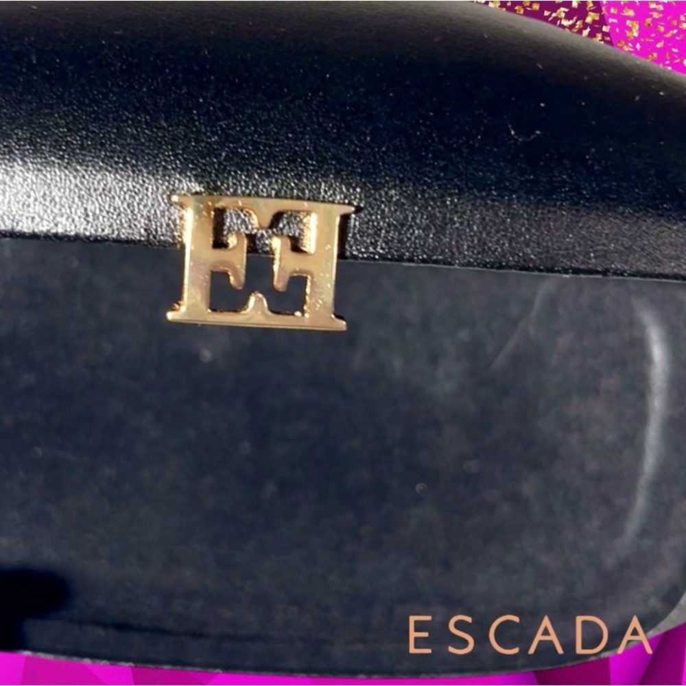 Escada Black & Gold Eyewear Case - Picture 4 of 7